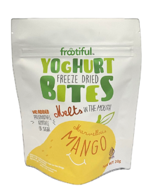 Yoghurt bites mango